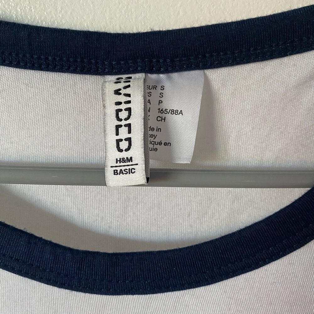 🔵 H&M Cropped Ringer Tee - Picture 3 of 6